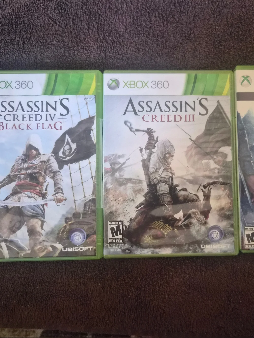 Assassin’s Creed Xbox 360 Lot Black Flag Rogue AC3 Bundle Tested